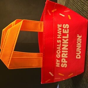Dunkin' Orange and Pink  Tote Bag